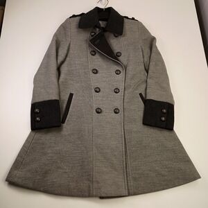 Rothschild Girls Grey Double Breasted Wool Blend Coat Size‎ 8 Style 7232BF